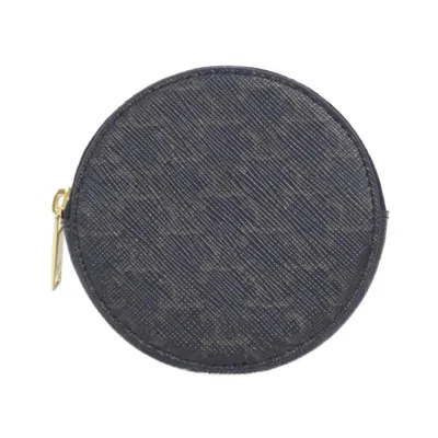 Pre-owned Celine Black Canvas Coin Purse/coin Case ()