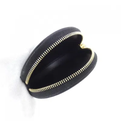 Pre-owned Celine Black Canvas Coin Purse/coin Case ()
