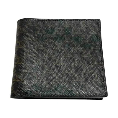 Pre-owned Celine Black Canvas Wallet (bi-fold) ()