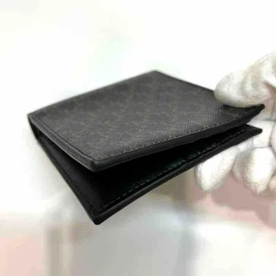 Pre-owned Celine Black Canvas Wallet (bi-fold) ()