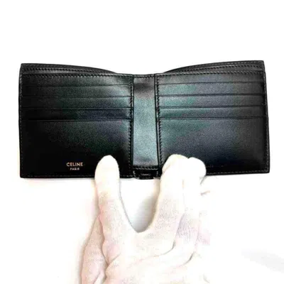 Pre-owned Celine Black Canvas Wallet (bi-fold) ()