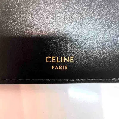 Pre-owned Celine Black Canvas Wallet (bi-fold) ()