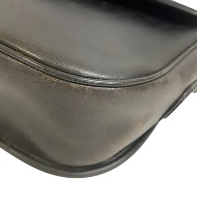 Pre-owned Celine Black Leather Pochette Shoulder Bag ()