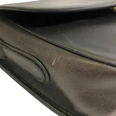 Pre-owned Celine Black Leather Pochette Shoulder Bag ()