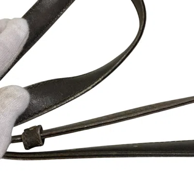 Pre-owned Celine Black Leather Pochette Shoulder Bag ()