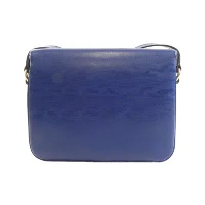 Pre-owned Celine Blue Leather Shoulder Bag ()