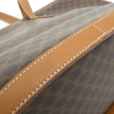 Pre-owned Celine Brown Coated Canvas Shoulder Bag ()