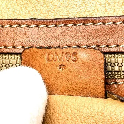 Pre-owned Celine Brown Leather Pvc Shoulder Bag ()