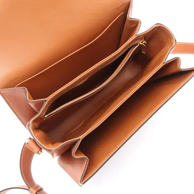 Pre-owned Celine Brown Navy Denim Leather Shoulder Bag ()