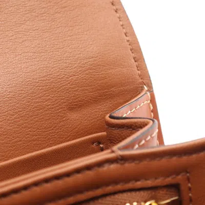 Pre-owned Celine Brown Navy Denim Leather Shoulder Bag ()