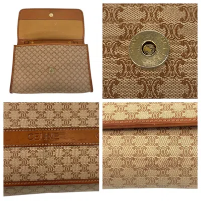 Pre-owned Celine Brown Pvc Leather Clutch Bag ()
