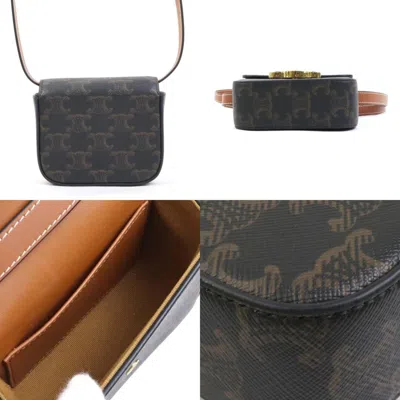 Pre-owned Celine Brown Pvc Leather Shoulder Bag ()