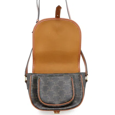 Pre-owned Celine Brown Pvc Leather Shoulder Bag ()