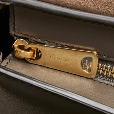 Pre-owned Celine Brown Red Color Leather Suede Handbag Shoulder Bag () In Multi