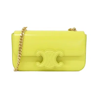 Pre-owned Celine Gold Leather Shoulder Bag ()