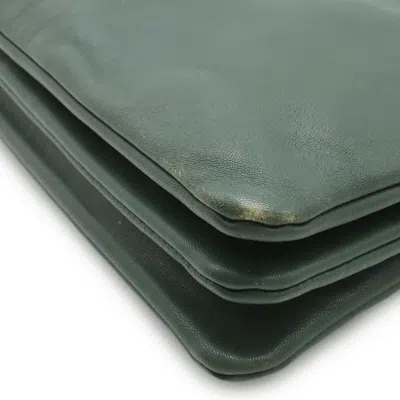 Pre-owned Celine Green Leather Pochette Pouch Shoulder Bag ()