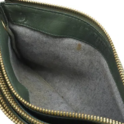 Pre-owned Celine Green Leather Pochette Pouch Shoulder Bag ()