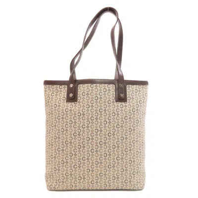 Pre-owned Celine Macadam Brown Canvas Tote Bag ()