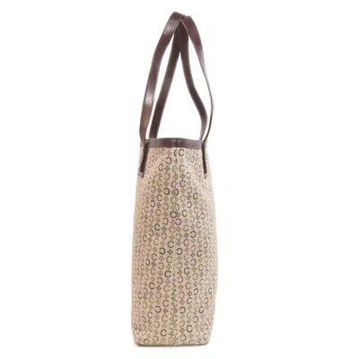 Pre-owned Celine Macadam Brown Canvas Tote Bag ()