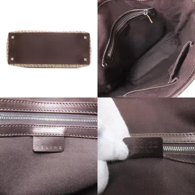 Pre-owned Celine Macadam Brown Canvas Tote Bag ()