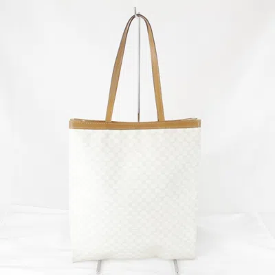 Pre-owned Celine White Canvas Tote Bag ()