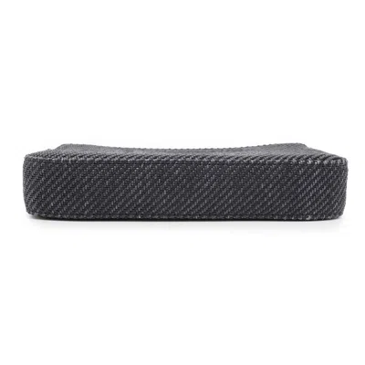 Pre-owned Chanel Black Canvas Chain/shoulder Wallet ()