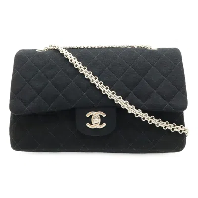 Pre-owned Chanel Black Cotton Handbag Shoulder Bag ()