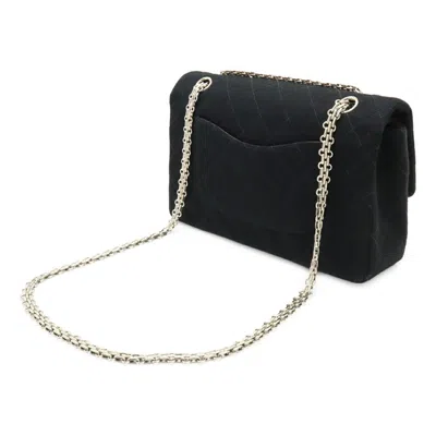 Pre-owned Chanel Black Cotton Handbag Shoulder Bag ()