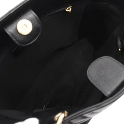 Pre-owned Chanel Black Grained Calfskin Tote Bag ()