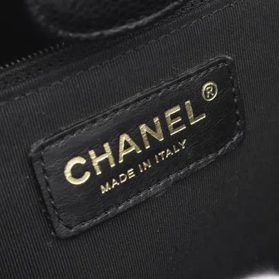 Pre-owned Chanel Black Grained Calfskin Tote Bag ()