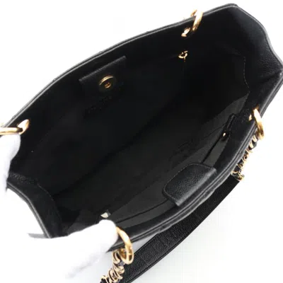 Pre-owned Chanel Black Grained Calfskin Tote Bag ()