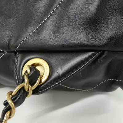 Pre-owned Chanel Black Leather Backpack ()