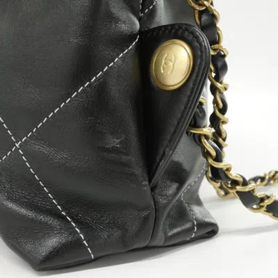 Pre-owned Chanel Black Leather Backpack ()