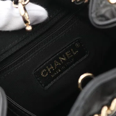 Pre-owned Chanel Black Leather Backpack ()