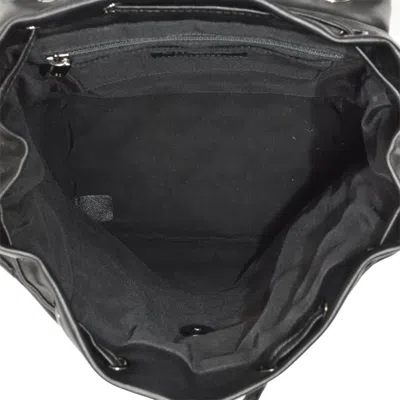 Pre-owned Chanel Black Leather Backpack ()