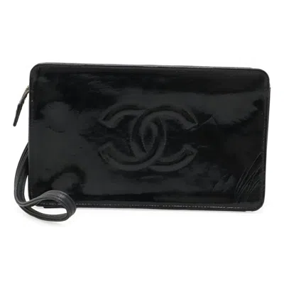Pre-owned Chanel Black Leather Clutch Bag ()