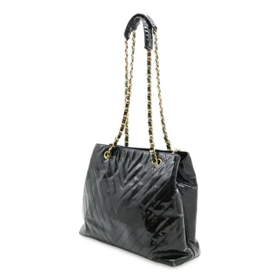 Pre-owned Chanel Black Leather Shoulder Bag Tote Bag ()