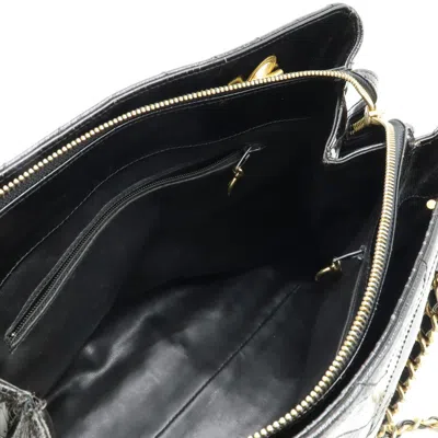 Pre-owned Chanel Black Leather Shoulder Bag Tote Bag ()