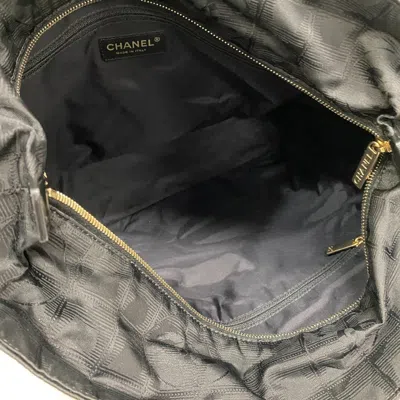 Pre-owned Chanel Black Nylon Leather Tote Bag ()