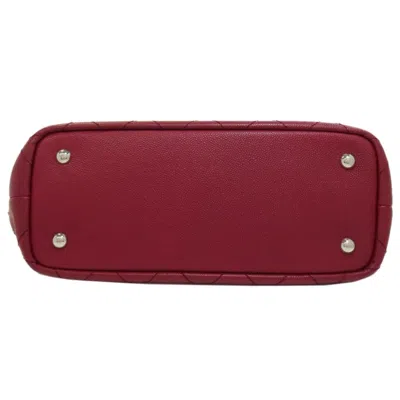 Pre-owned Chanel Black Red Color Leather Tote Bag () In Multi