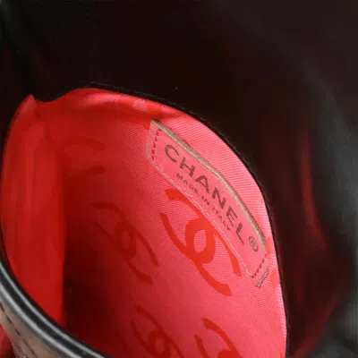 Pre-owned Chanel Black White Cambon Ligne Pochette Pouch Shoulder Bag () In Multi