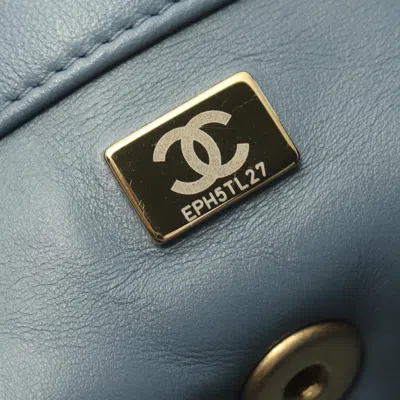 Pre-owned Chanel Blue Leather Backpack ()