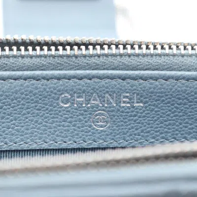 Pre-owned Chanel Blue Leather Shoulder Bag ()