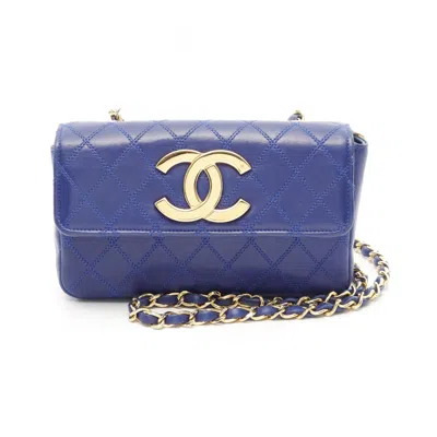 Pre-owned Chanel Blue Leather Shoulder Bag ()