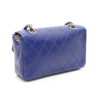 Pre-owned Chanel Blue Leather Shoulder Bag ()