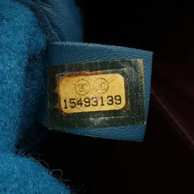 Pre-owned Chanel Blue Wool Leather Tote Bag ()
