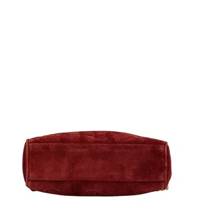 Pre-owned Chanel Bordeaux Suede Tote Bag () In Burgundy