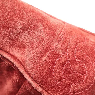 Pre-owned Chanel Bordeaux Suede Tote Bag () In Burgundy