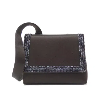 Pre-owned Chanel Brown Satin Shoulder Bag ()