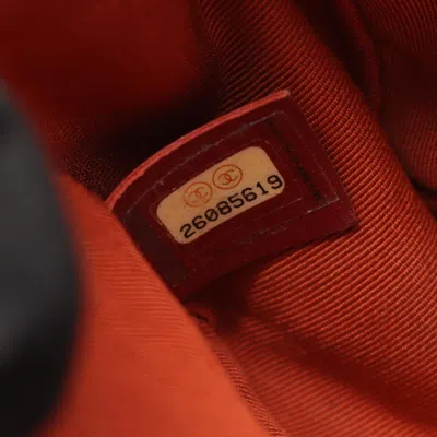 Pre-owned Chanel Chevron (v Stitch) Brown Grained Calfskin Shoulder Bag ()